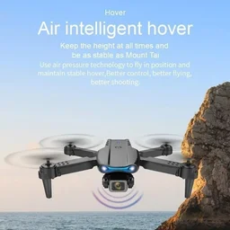 VEV E88 Pro Drone with 4K Camera – WiFi FPV, 1080P HD Dual Camera, Foldable RC with Altitude Hold, Visual Positioning, Auto Return, and App Control – High-Performance 4K Quality (Black)