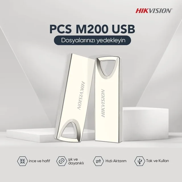 Hikvision M200 2.0 USB Flash Drive 16GB (Sliver) - 16GB