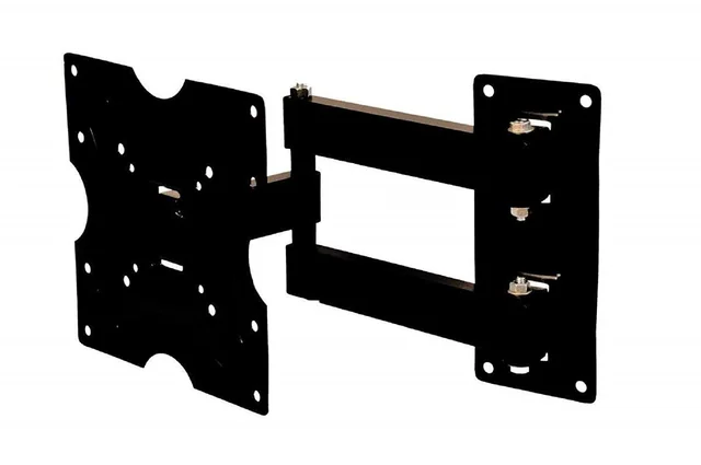 Shreyam SE-148 12"- 42" LCD/LED Wall Mount | 180 Degree Rotation LED Bracket Power Revolving TV Stand (Black)