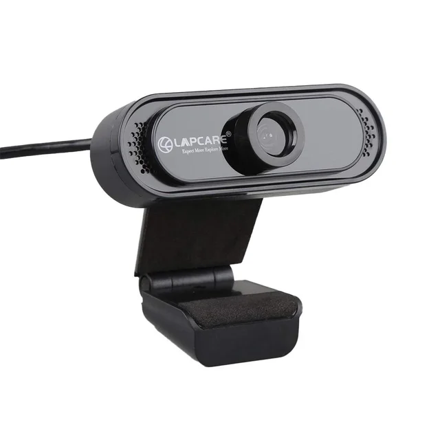 Lapcare LAPCARE LAPCAM LWC-042 HD 720 P, Noise Isolated Microphone with Computer HD stremaing Web cam for Desktop & Laptop with mic with Wide Angle Lens & Large Sensor for Superior Low Light, Optical (Black)