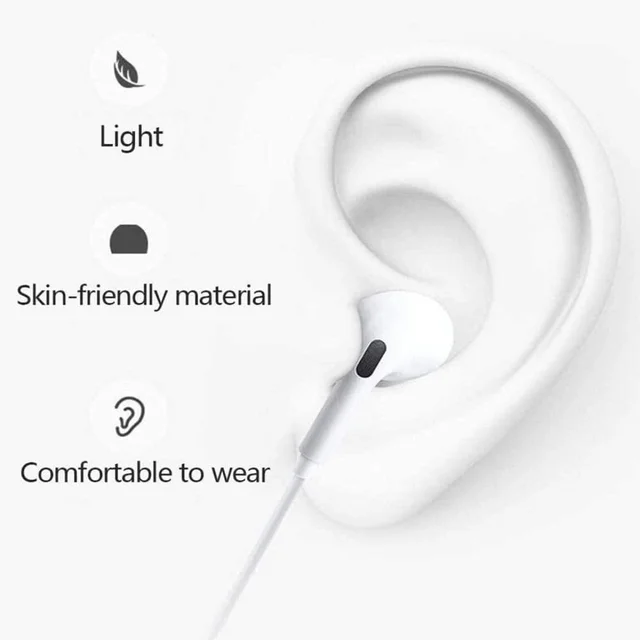 VNV Sonic-02 Type-C Earphone | 10Mm Bass Drivers | Inline Control | Comfort Fit Earphones Wired Headphones With Mic Stereo Earphone (WHITE)