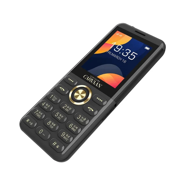 CARVAAN SAREGAMA Hindi (Don M12) Keypad Mobile Phone - 1000 Pre-Loaded Hindi Songs (Black)