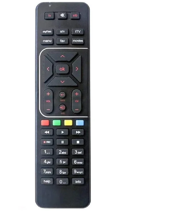 VEV Airtel Remote Compatible For Airtel Digital TV Remote Work With HD/SD Set Top Box (Black)