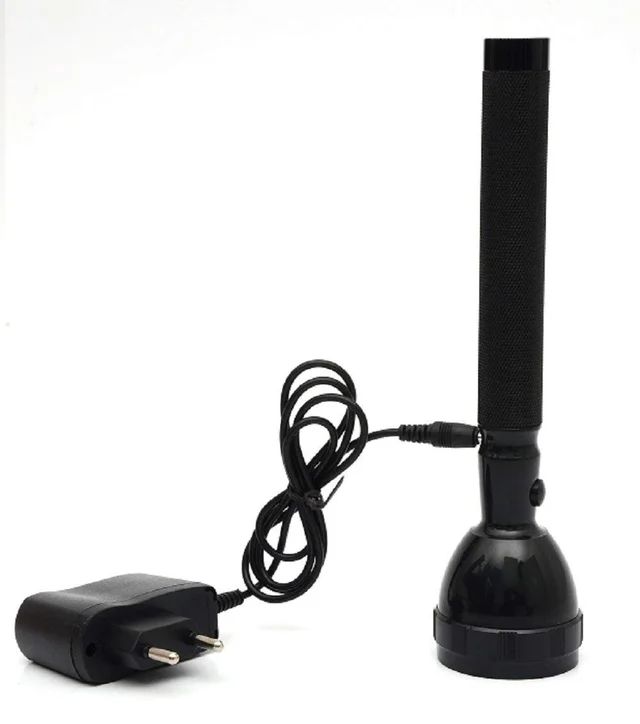 JY SUPER JY-8990 Rechargeable High Power Torch Flashlight for Outdoor and Everyday Purpose (Black)