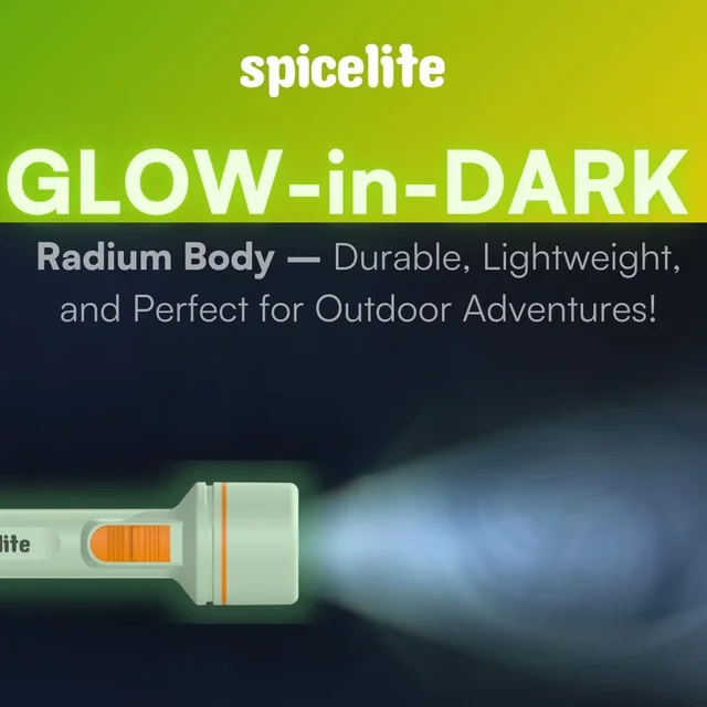Spicelite Dheer 5W LED Torch – Premium LED Flashlight| 4X Torch Life| Heavy Duty Rechargeable Flashlight | Long Battery Life, and Rugged Design for Outdoor, Indoor, Emergency, and Daily Use, (White) - White
