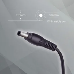 Zebronics Zeb- LA551719065L 65W Laptop Adapter 5.5x1.7mm Connector (Black)