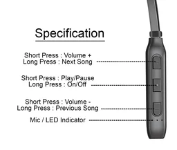 Morbi NB-21 Wireless Neckband | Dolby Sound | 40 Hours Music Time (Black)