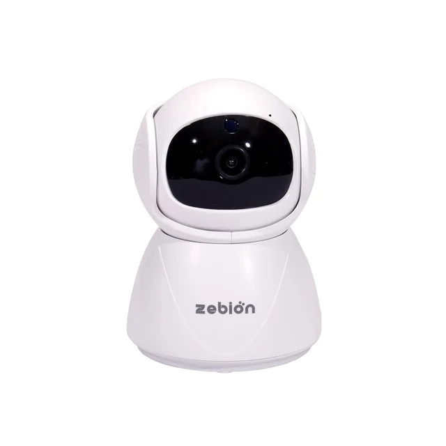 Zebion ARGOZ Grand Plus 200 Full HD Wi-Fi Camera 360 Degree Rotation, 145 Degree Tilting, 64GB Memory Card Slot, Plastic Body,5V Adaptor, With Mini USB Cable mounting Bracket (White)