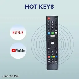 VEV BPL Remote Control Compatible For BPL Smart LCD/LED TV (Black)