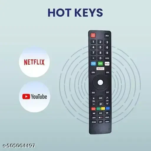 VEV BPL Remote Control Compatible For BPL Smart LCD/LED TV (Black)