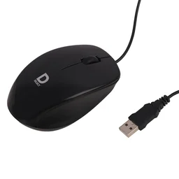DELL D SELECT Dell Exclusive Wired Mouse DS111-Black with USB Type A Connector, 1200DPi - Black