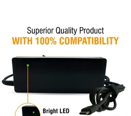 Mente MAD87TC202433U 90W Universal USB Type - C 20V/4.3A Laptop Adapter Compatible For Laptops (Black)