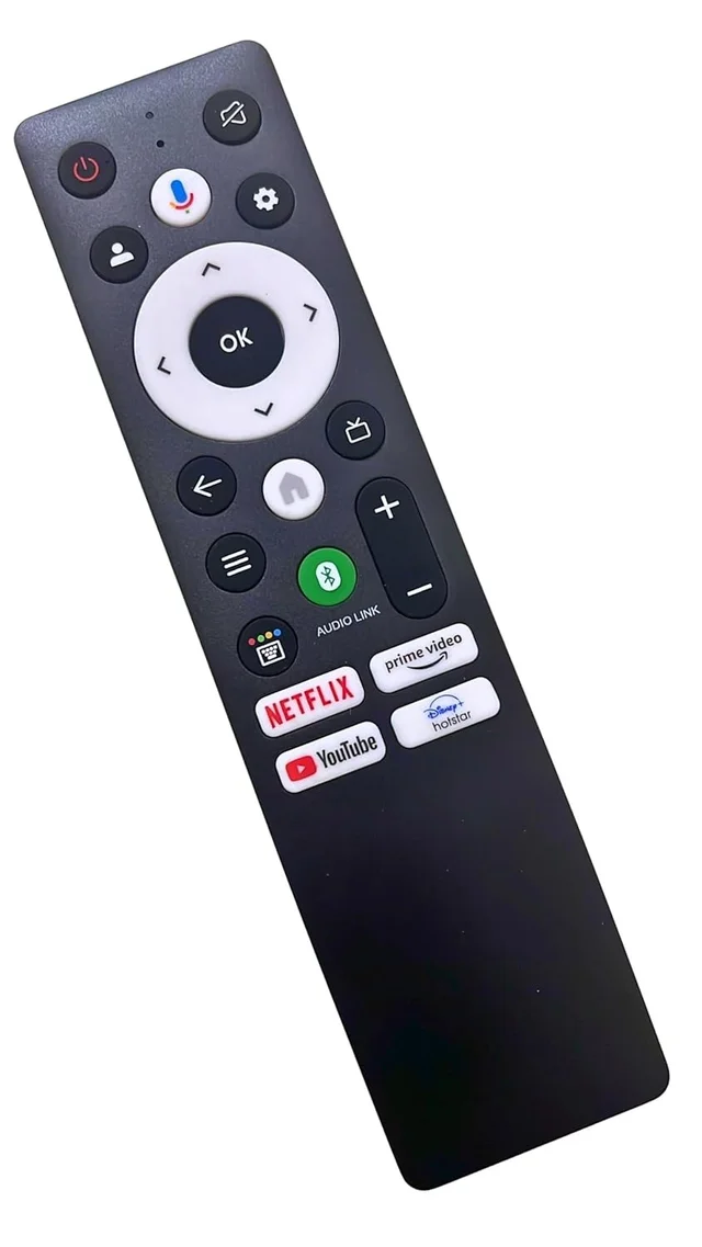 VEV Panasonic Remote Control Compatible with Panasonic Smart TV Remote With Hot Keys Netflix, Prime Video, YouTube and Hotstar Function (Black)