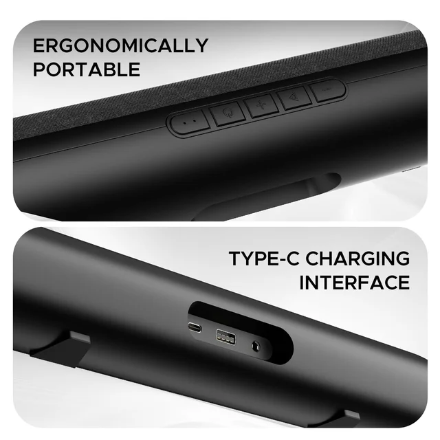 boat boAt AAVANTE BAR 600 Bluetooth Soundbar with 25W RMS Signature Sound, 2.0 Channel with Dual Passive Radiators, Upto 7 Hours Playback & Multi Connectivity (Jade Black)