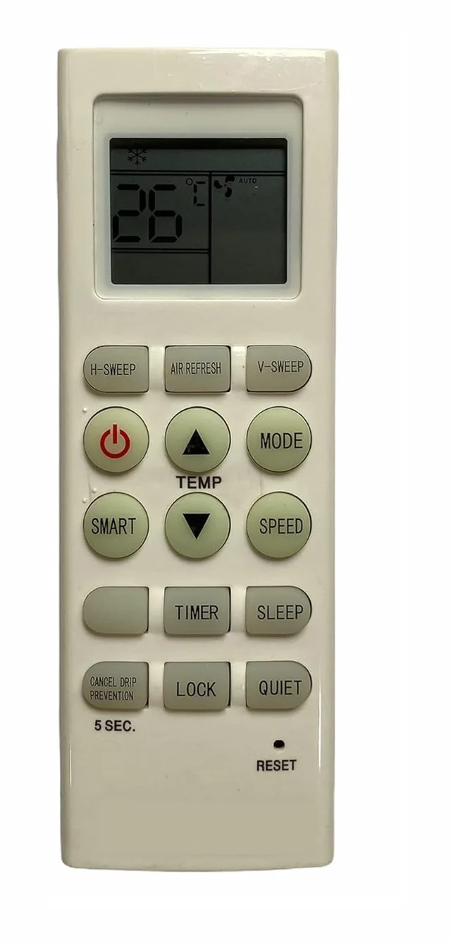 VEV Voltas Spilt AC Remote Compatible For LG / VOLTAS Spilt AC (WHITE)