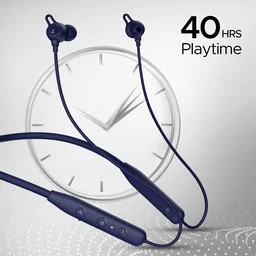 boAt Rockerz 109 Bluetooth Neckband with 40 hrs Playback,ENx Technology, Beast Mode (60ms), Magnetic Buds, Dual Pairing, ASAP Charge, IPX5 Water Resistance (Cool Blue) - Blue