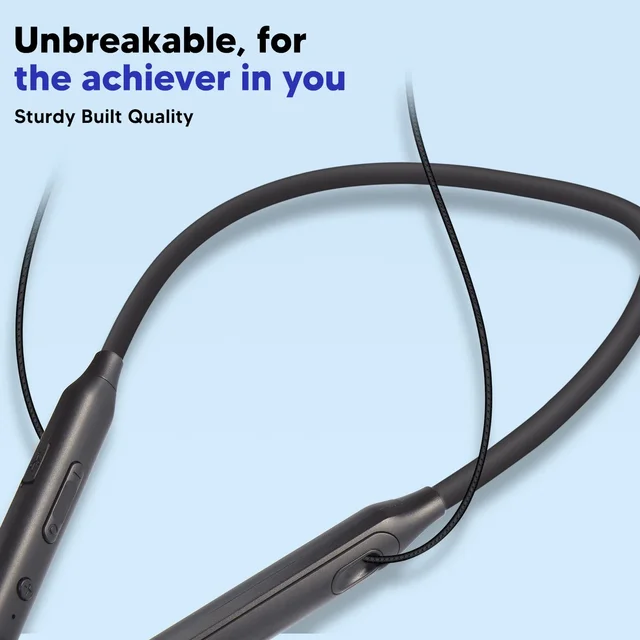 Morbi Wonder-7 Neck Hanging Earphones 65 Hrs Music Time (Black)
