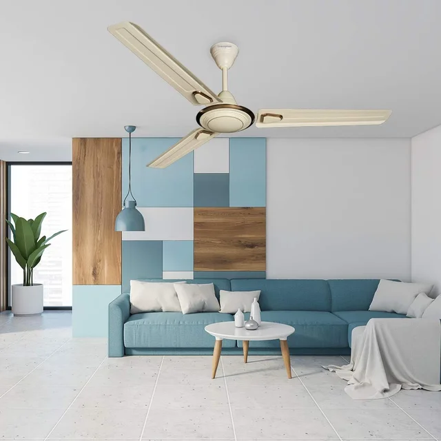 Crompton Super Briz Deco 1200 mm (48 inch) High Speed Decorative Ceiling Fan - Ivory