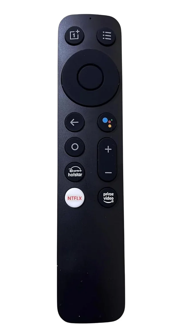 VEV One Plus Android TV Remote Compatiable For One Plus Android TV Remote With Netflix, Prime Video, Disney Hotstar (BLACK)