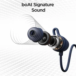 boAt Rockerz 109 Bluetooth Neckband with 40 hrs Playback,ENx Technology, Beast Mode (60ms), Magnetic Buds, Dual Pairing, ASAP Charge, IPX5 Water Resistance (Cool Blue) - Blue