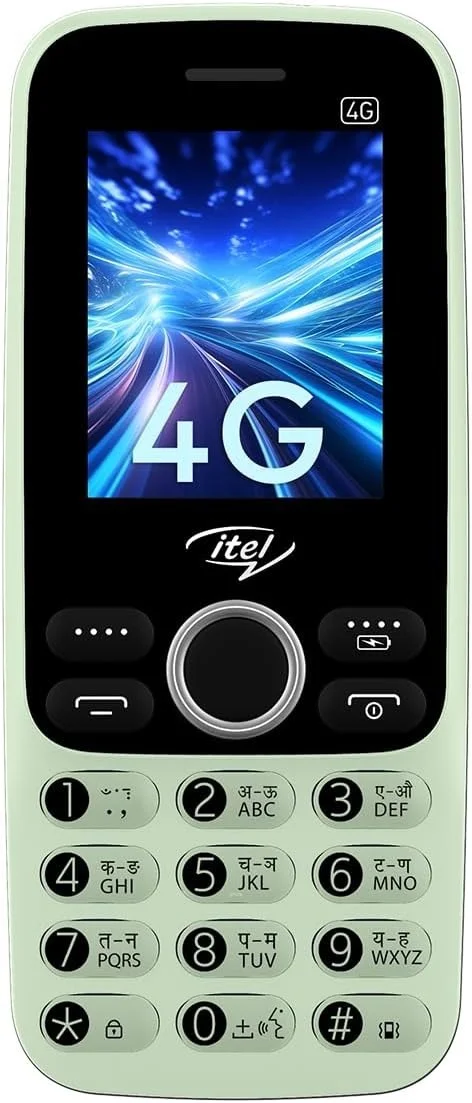 Itel itel Super Guru 4G - With King Media Support as YouTube, YouTube Shorts and UPI Payment Support (Light Green)