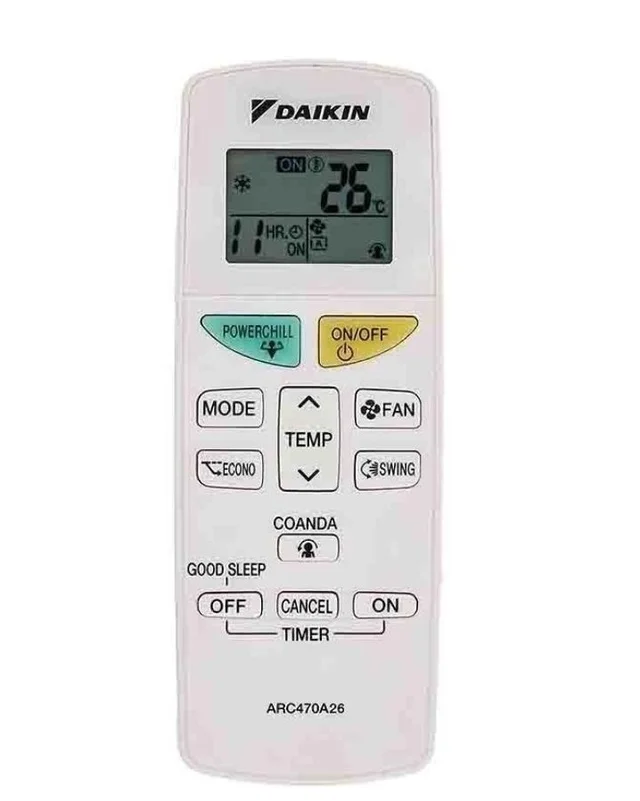 VEV Daikin Split AC Remote Compatible For Daikin AC Remote (White)