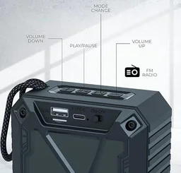 TARGET Target SB-89 Wireless Portable Bluetooth Speaker | Bluetooth V5.4 Connectivity 8 Watts | Extreme Powerful Bass Speaker Supports TF/SD Card/USB/AUX 5-6 Hours Playback