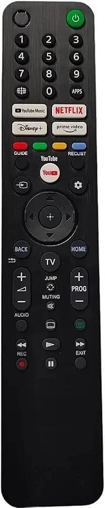 VEV Sony Without Voice Remote Compatible With Sony Smart TV HoteKeys YouTube, Netflix, Disney, Prime Video (BLACK)