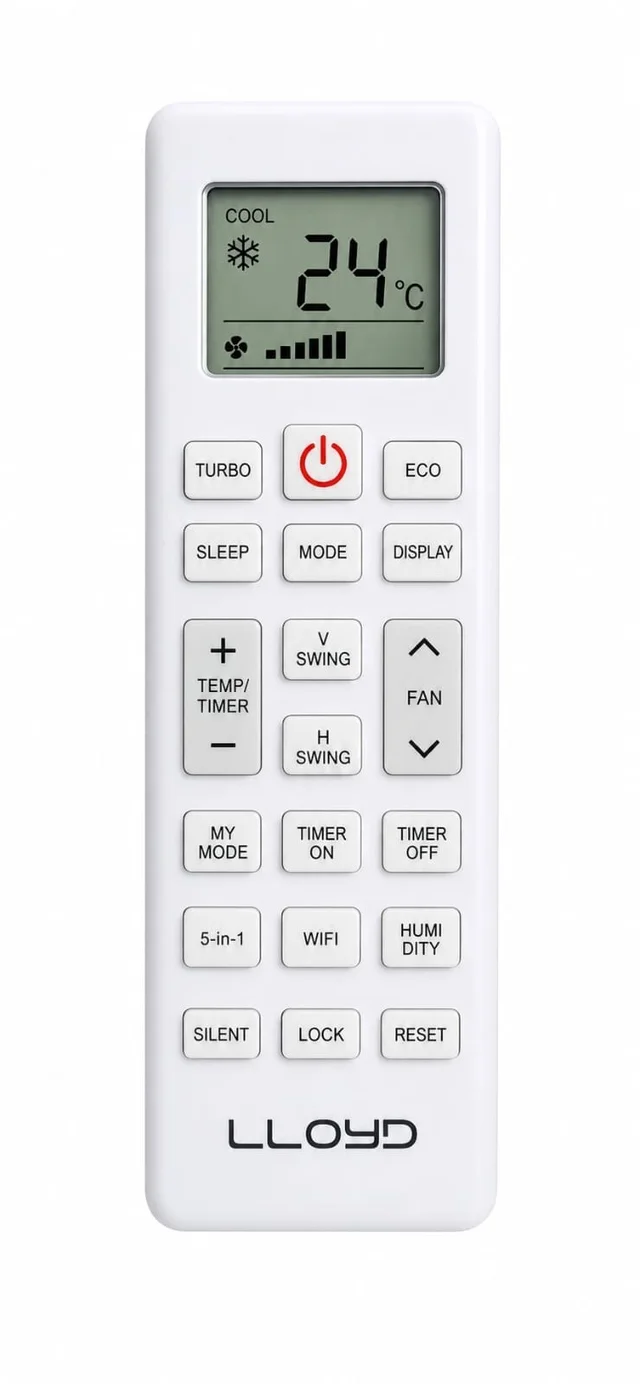 VEV Lloyd Split/Window Air Conditioner Remote Compatible For Lloyd Split/Window AC (WHITE)