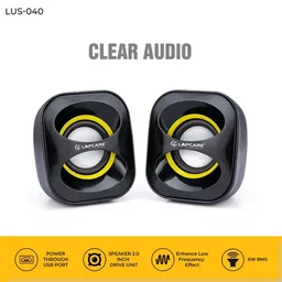 LAPCARE USB SPEAKER 2.0 Ch MultiMedia Speaker System LUS-040 - Black