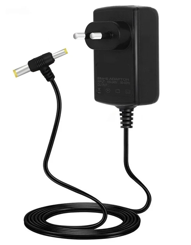 KRISHNA Krishna High-Quality 12V-1Amp AC/DC Adapter Power Supply For Wi-Fi Router, Set Up Box Tablet, Cctv Camera Switch Mode Power Supply Adapter (BLACK) - 12V-1Amp