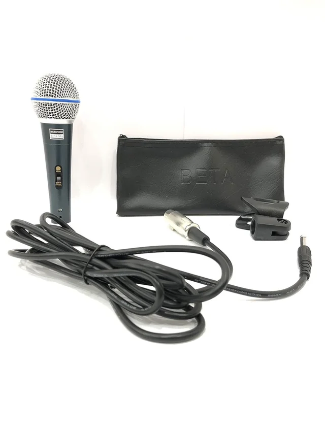 Beta BETA 58A High-Output Super cardioid Dynamic Microphone (Black)