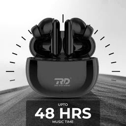 RD WS-265 Auron TWS Earbuds Bluetooth Wireless In Ear | Earbuds Upto 48 Hours Playtime Quick Charging 60 Mins | Low Latency For Gaming | Super Extra Bass IPX5 | Bluetooth 5.3, ENC Earbuds