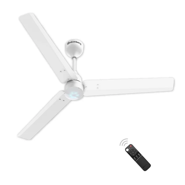atomberg Renesa 1200mm BLDC Ceiling Fan with Remote Control | BEE 5 star Rated Energy Efficient Ceiling Fan | High Air Delivery with LED Indicators | 2+1 Year Warranty (Gloss White) - Gloss White