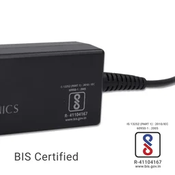 Zebronics ZEBRONICS ZEB-LA481718565H 65W Laptop Adapter with 4.8x1.7mm Connectors (Black)