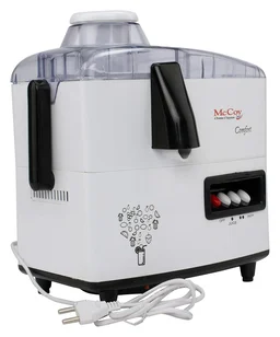 McCoy Comfort 450-Watt Juicer Mixer Grinder | 2 Jars (White)