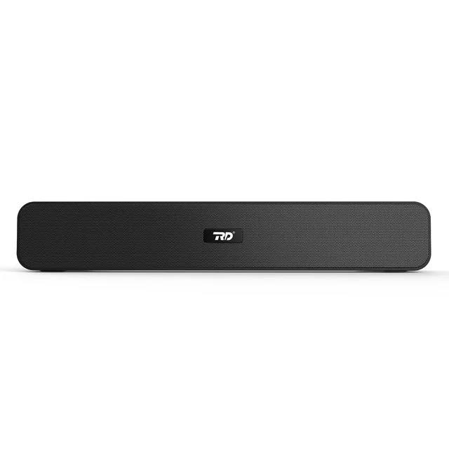 RD SP-12 Smart Portable Stereo Exilor Wireless Soundbar Bluetooth V5.0 Connectivity 20 Watts 2.0 Sound Treble Extra Bass Speaker Supports TF/SD Card/USB/AUX 8 Hours Playback Time IPX4 Waterproof (Black)