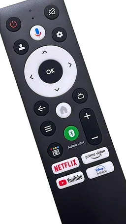 VEV Panasonic Remote Control Compatible with Panasonic Smart TV Remote With Hot Keys Netflix, Prime Video, YouTube and Hotstar Function (Black)