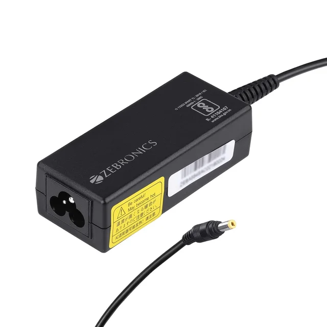 Zebronics ZEBRONICS ZEB-LA481718565H 65W Laptop Adapter with 4.8x1.7mm Connectors (Black)