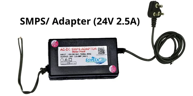 K.K SMPS Adapter 24V-2.5A (60 W) Power Supply for RO Water Filter 110V-240V (Black)