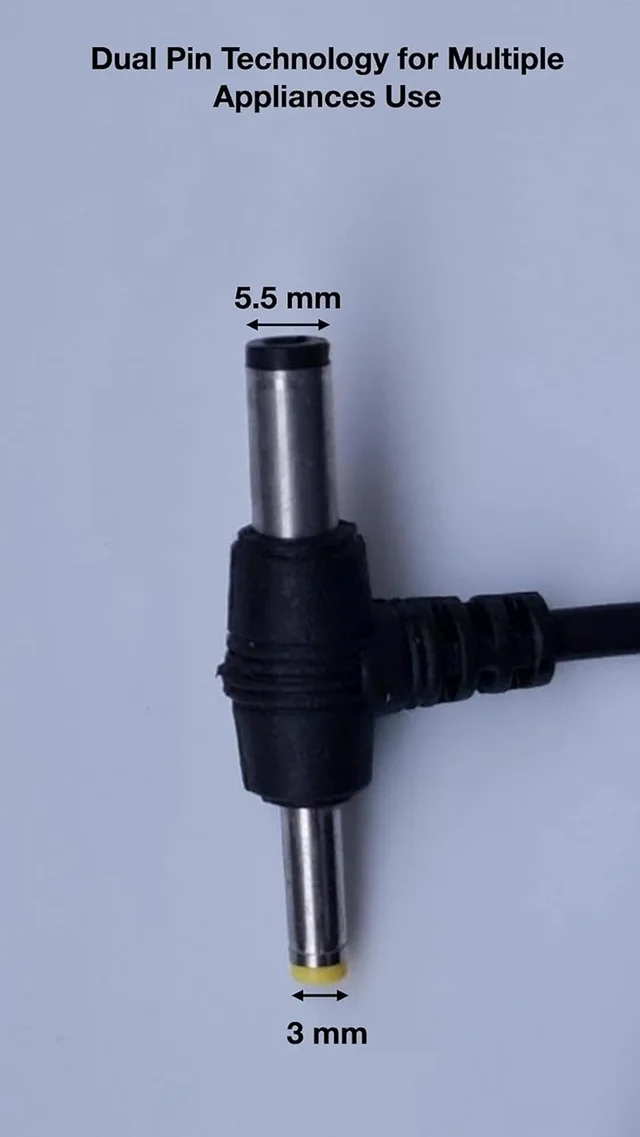 Aksha Adapter 12V-2A for PC, LCD Monitor, TV, LED Strip, CCTV, Camera, Set top Box (Black)