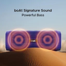 boat boAt Stone 650R 10W with The IPX 5 Rating, 7 Hours of Play time, Bluetooth v4.2 and AUX (Navy Blue)