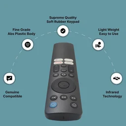 VEV Redmi Smart Fire TV Remote Compatible with Redmi Smart Fire TV - with Hotkeys of Prim Video, Netfix, Amazon Music and Easy APPS Access