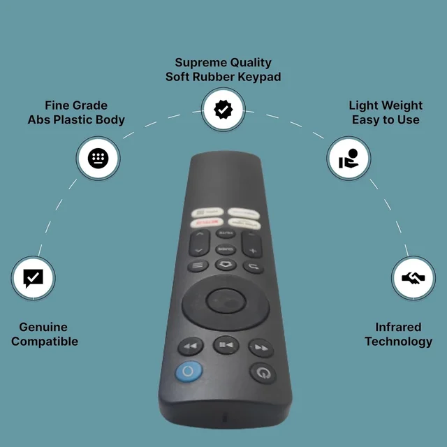 VEV Redmi Smart Fire TV Remote Compatible with Redmi Smart Fire TV - with Hotkeys of Prim Video, Netfix, Amazon Music and Easy APPS Access