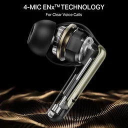 BOAT Boat Airdopes 141 Elite ANC With 35dB Active Noise Cancellation | 4Mics ENX Tech, 42HRS Battery | Fast Charge IPX5, Bluetooth Earbuds | TWS Ear Buds Wireless Earphones With Mic (Black)