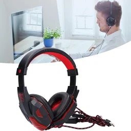 Lapcare LAPCARE JOY LHP-405 | 20mW USB Headset with 45mm Drivers | Adjustable Microphone | Form Ear Pads | Super Anti-Violence | Long Cord (Black)