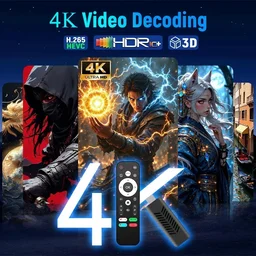i96 D10 Android 14V Stick | Fire TV Stick 4K Ultra HD 8GB + 128GB Storage (Black)