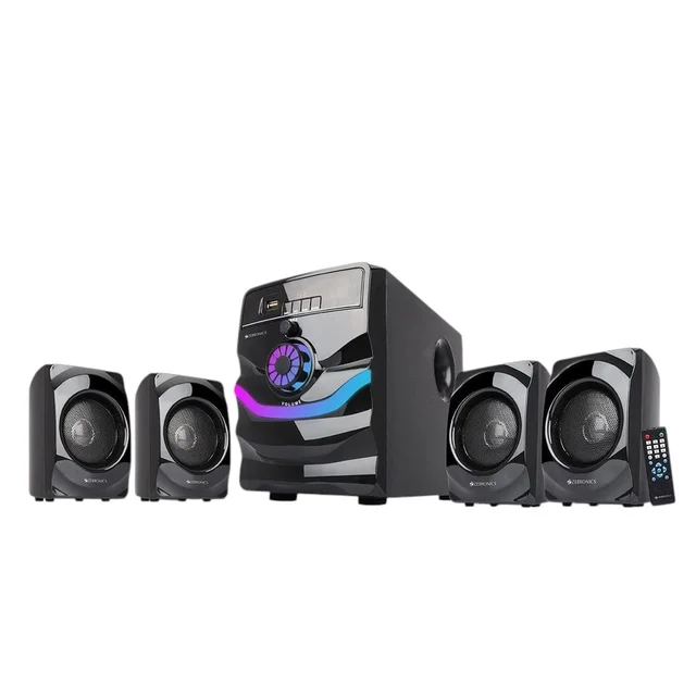 Zeb-Raindow 4.1 Multimedia Speaker With Bluetooth/AUX/USB/FM (BLACK)