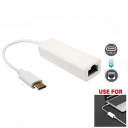 VEV USB 2.0 Ethernet Lan Adapter Type C to RJ45 Network LAN Adapter Up to 10/100Mbps, For Windows/Mac/Linux