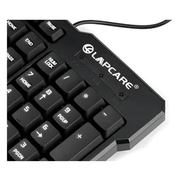 LAPCARE Magma 2.0 Wired USB Keyboard (LKB-399) Come With 103 Keys Black Including 12 Dedicated Multimedia Function Keys & With Rupee Key | Membrane Switch | Plug & Play USB | 1.5m Cable (BLACK)